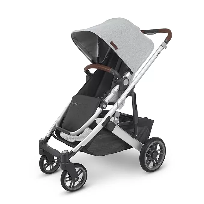 white UPPABaby Cruz stroller