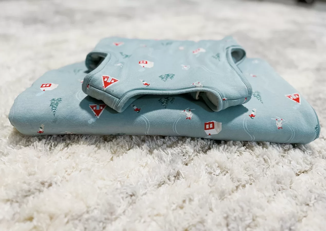 folded kyte baby sleep sack to show thickness