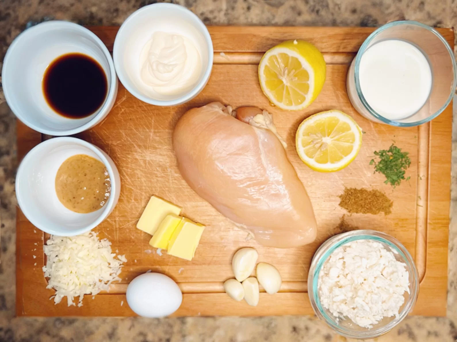 ingredients for Chicken Chesapeake recipe